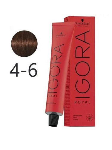 Краска для волос средний коричневый шоколадный - Schwarzkopf Igora Royal 4-6